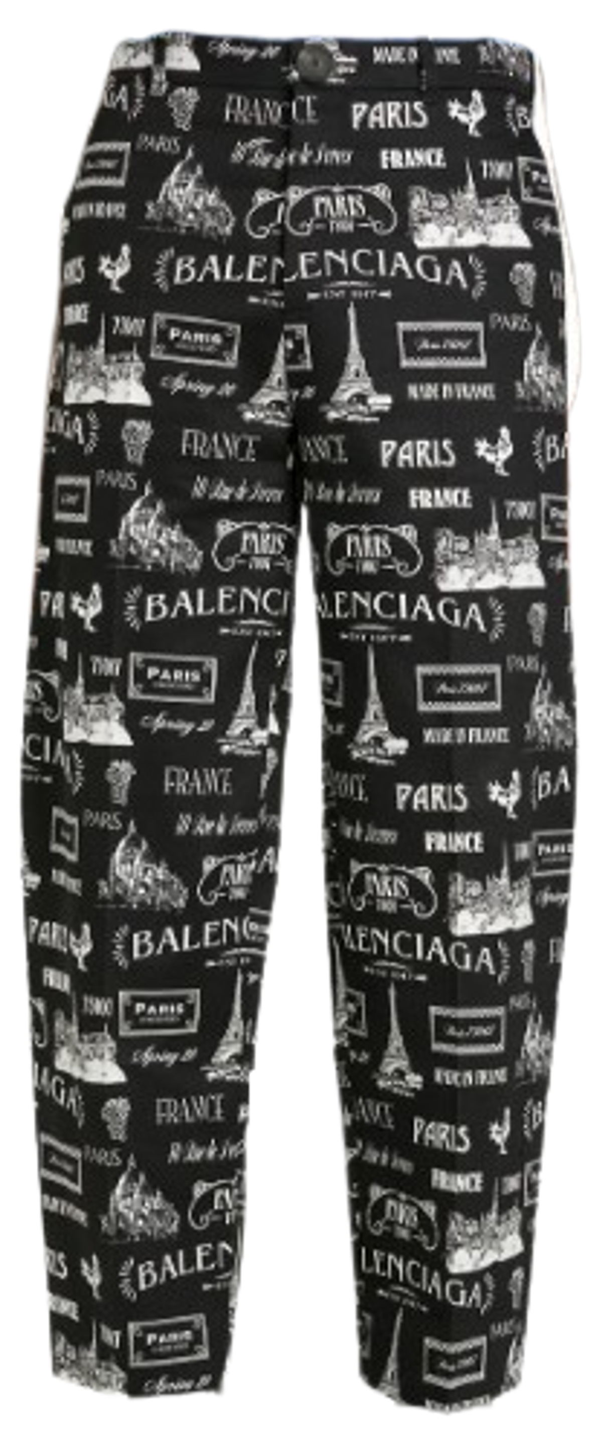 Balenciaga Paris Allover Logo Pants