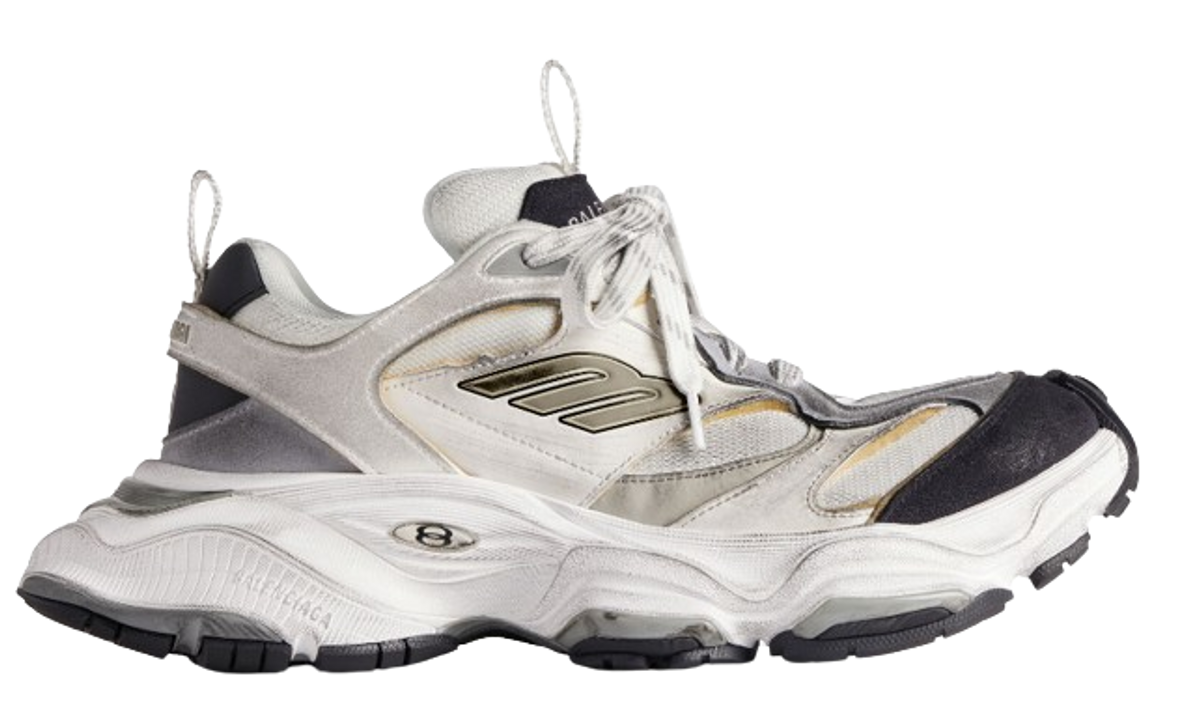 Balenciaga White Cargo Grey Sneakers