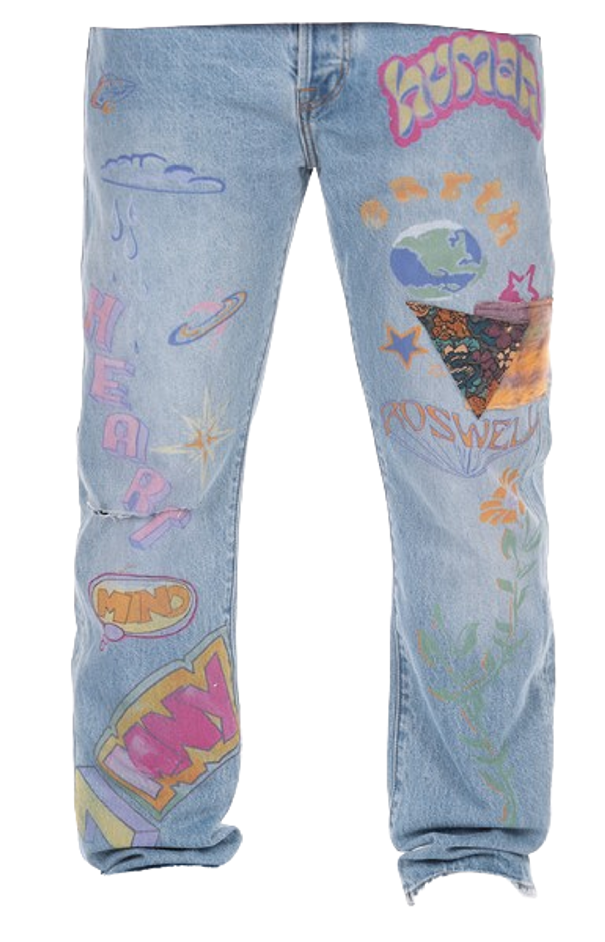 Billionaire Boys Club Printed Front Jeans