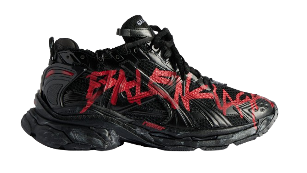 Balenciaga Runner Graffiti Black Sneakers