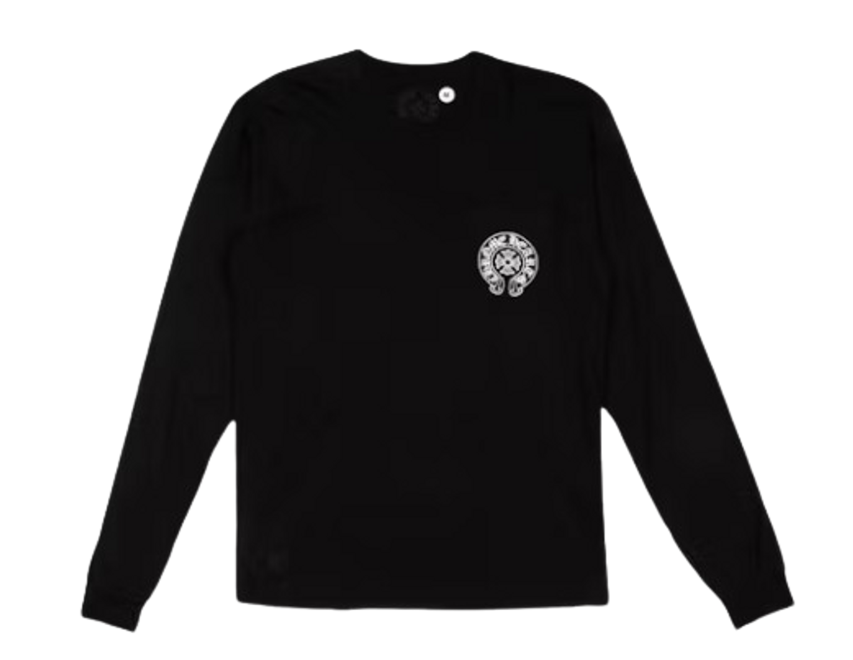 Chrome Hearts Paris Black L/S T-Shirt