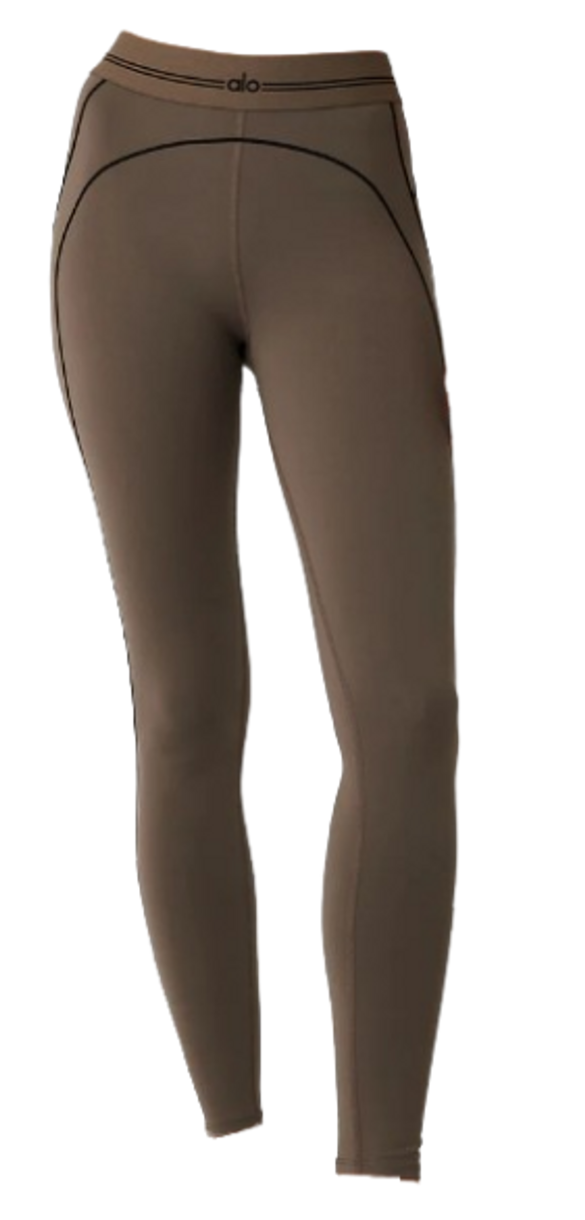 Alo Yoga Olive Tree Airbrush High-Waist Heart Throb Leggings
