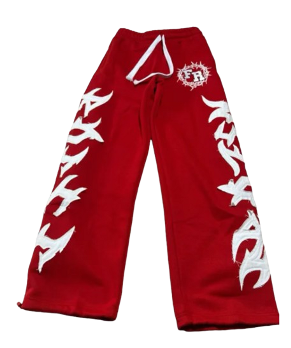 Frozen Roses FR Thorn Racer (Red)Oversized Zip Up Pants