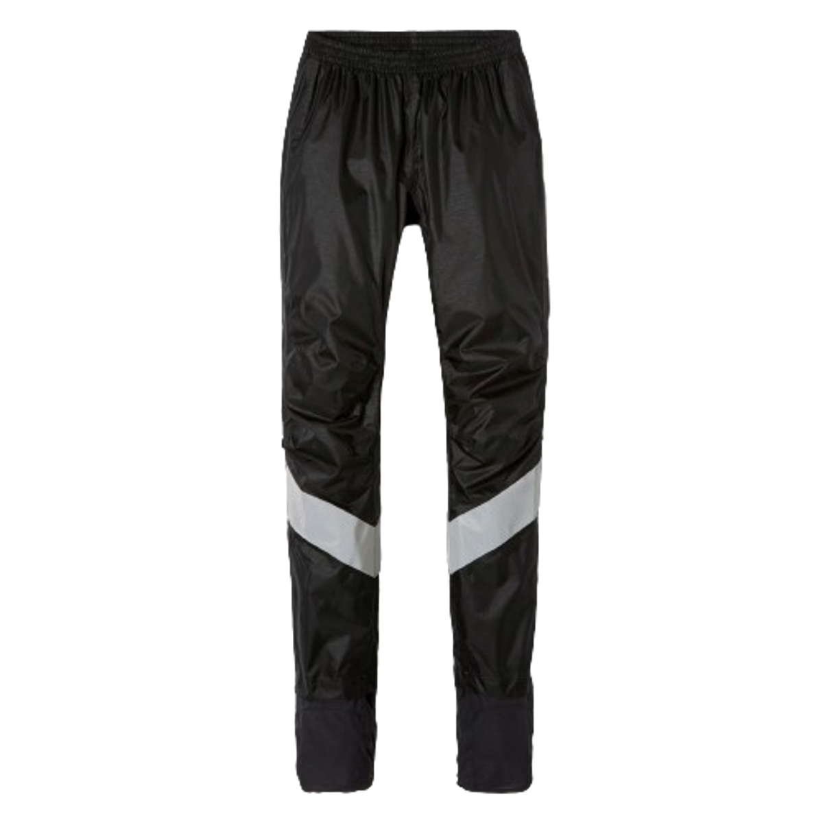 Decathlon City Cycling Rain Overtrousers with Built-In Overshoes 540 - Black