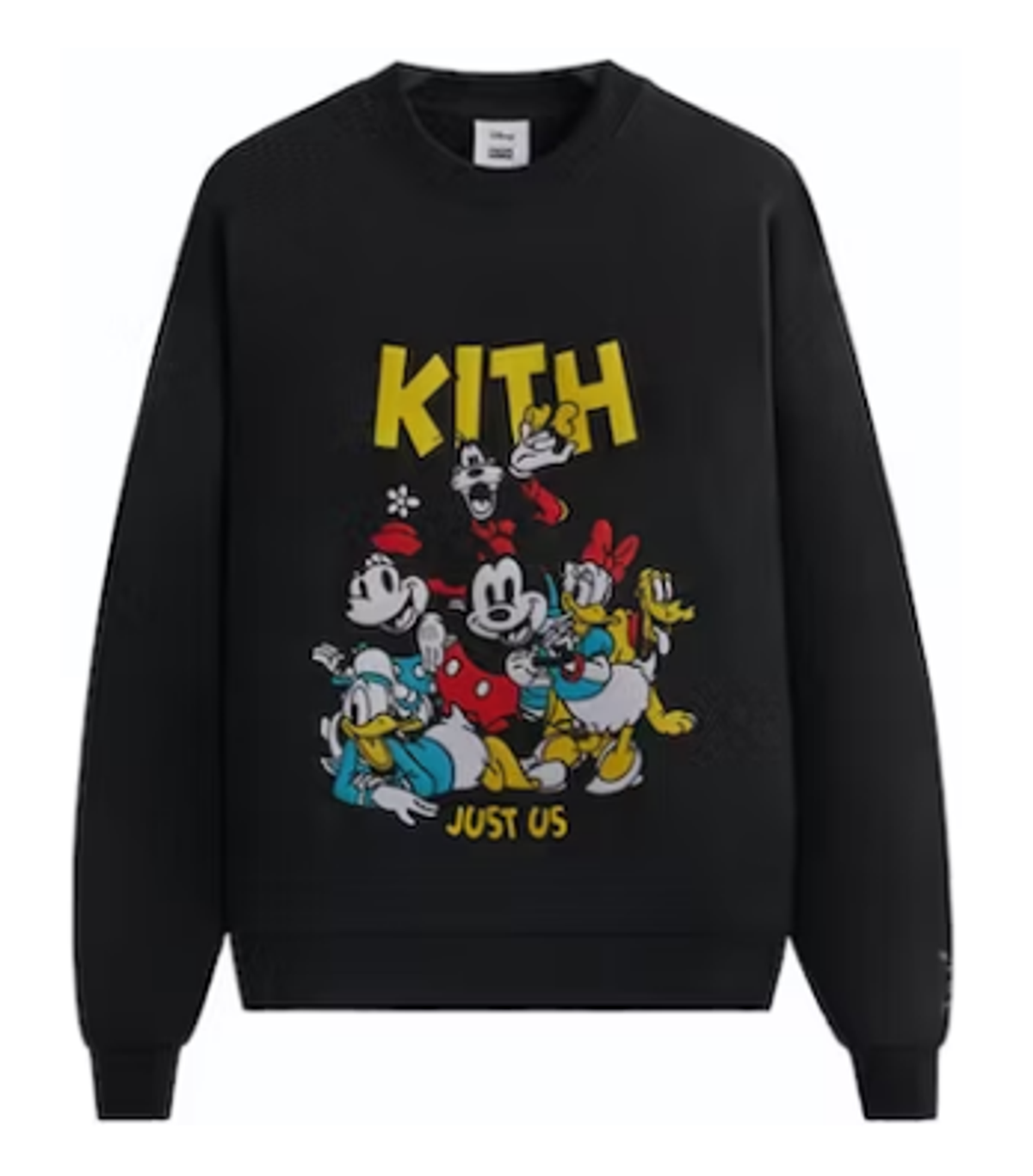 Kith × Disney Black Mickey And Friends Forever Vintage Crewneck