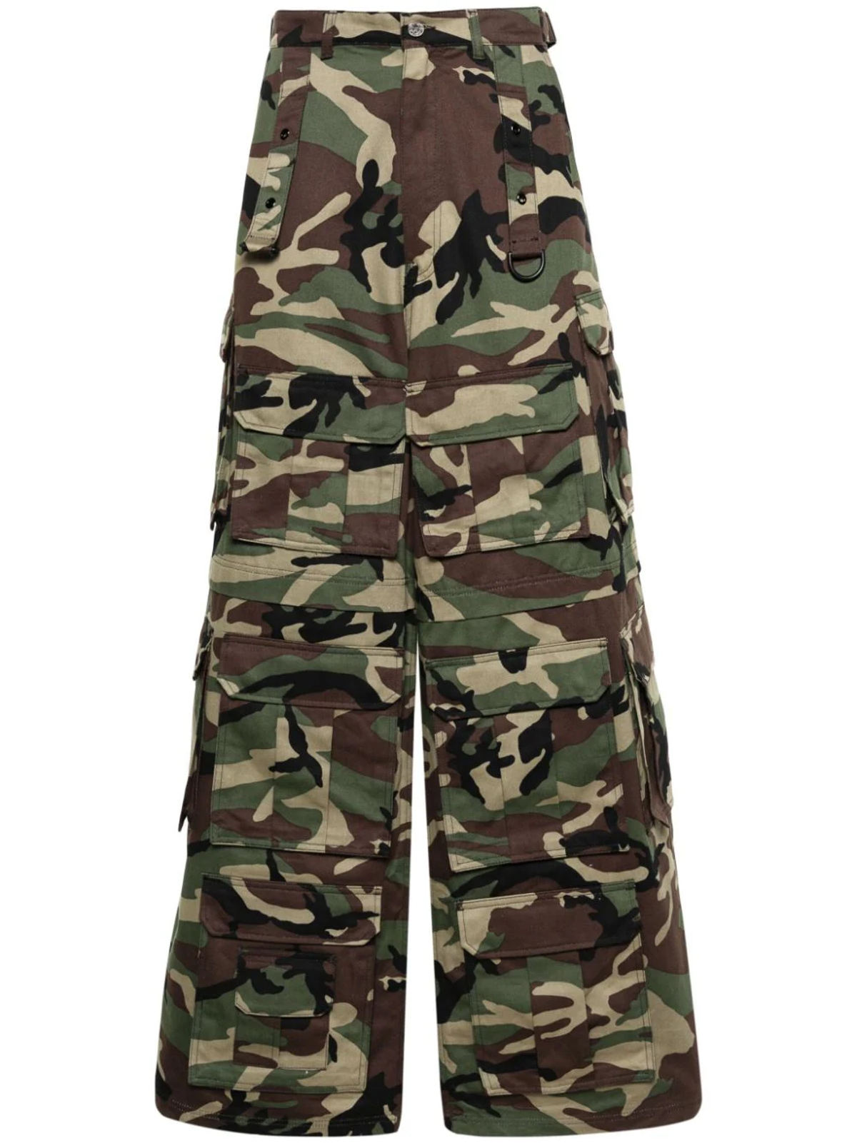 Vetements Camouflage-Print Wide-Leg Pants