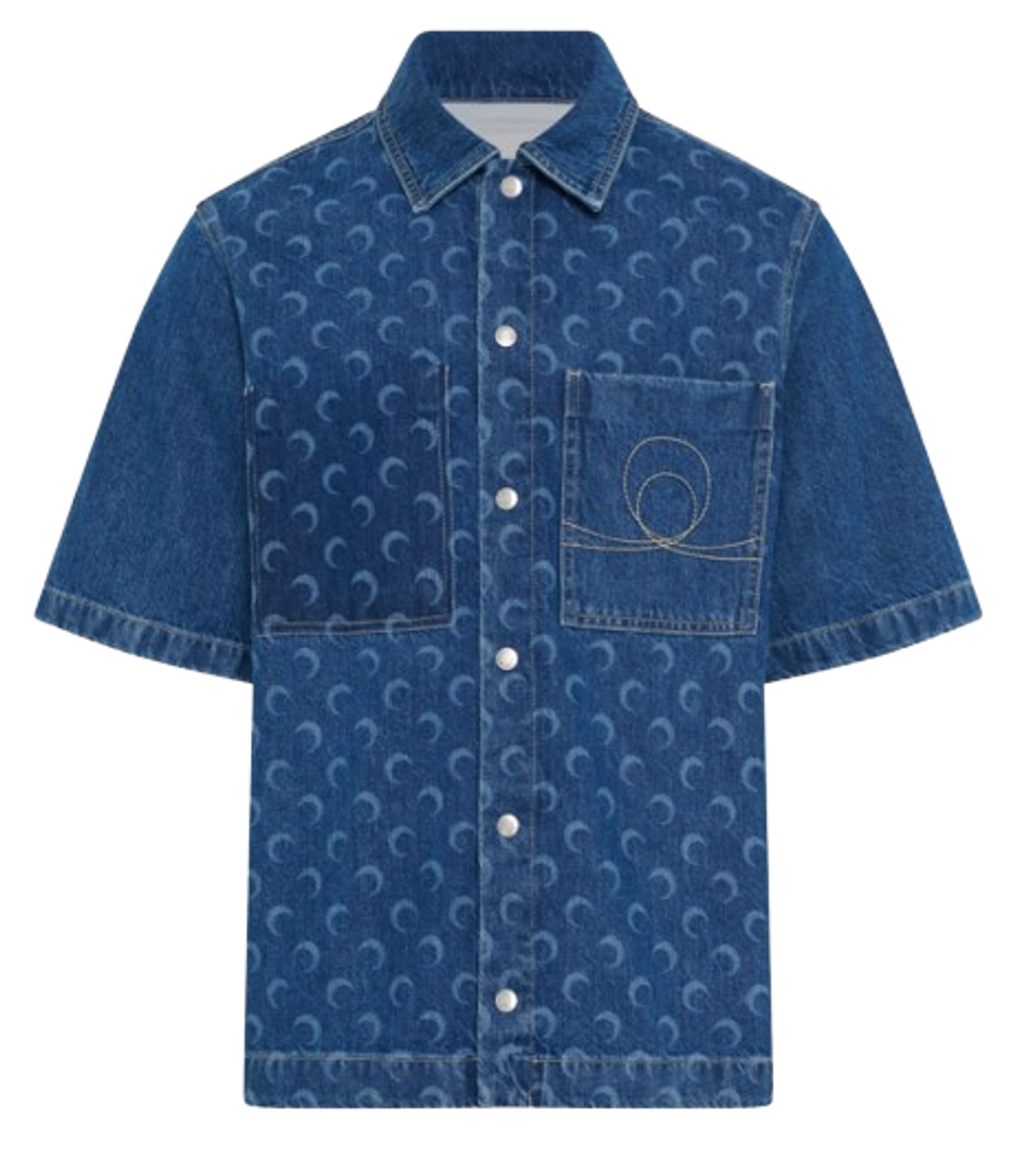 Marine Serre Blue Denim Shirt main image 0
