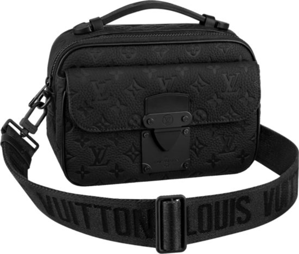 Louis Vuitton Black Monogram S Lock Messenger Bag