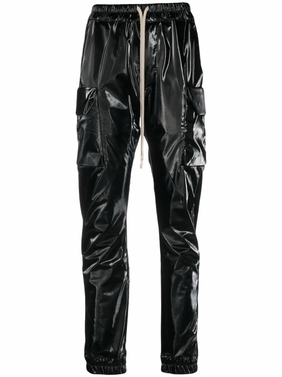 Rick Owens patent drawstring trousers