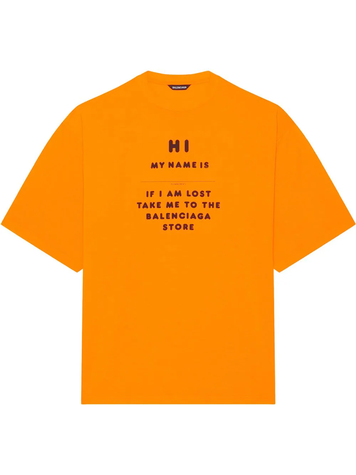 Balenciaga Slogan-Print Short-Sleeve T-Shirt