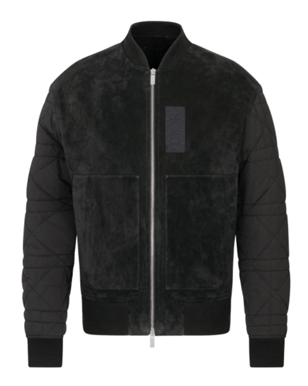 Dior Black Calfskin Zipped Varsity Blouson