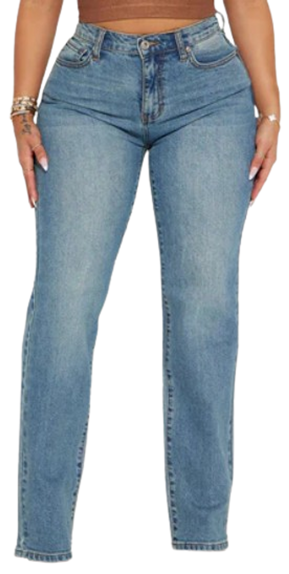 FashionNova My Whole Heart Straight Leg Jeans