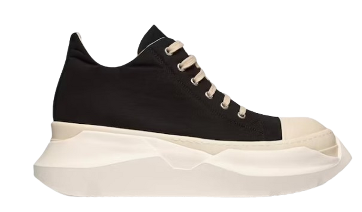 Rick Owens Drkshdw Abstract Low Strobe Cotton Nylon Black Sneakers