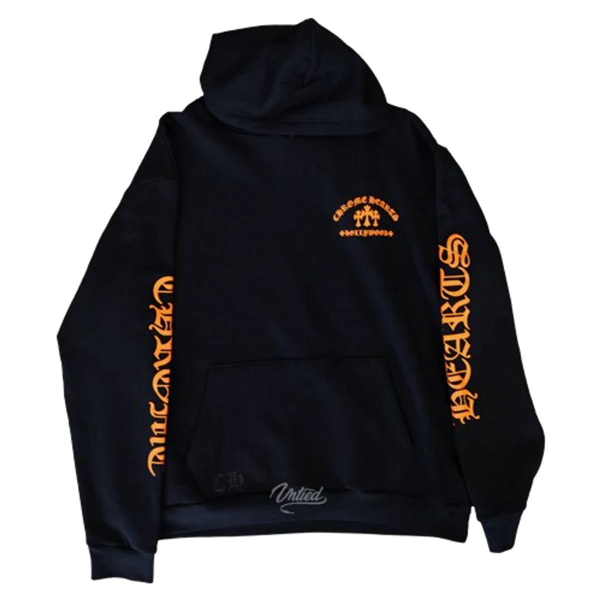 Chrome Hearts Black And Orange King Taco Hoodie