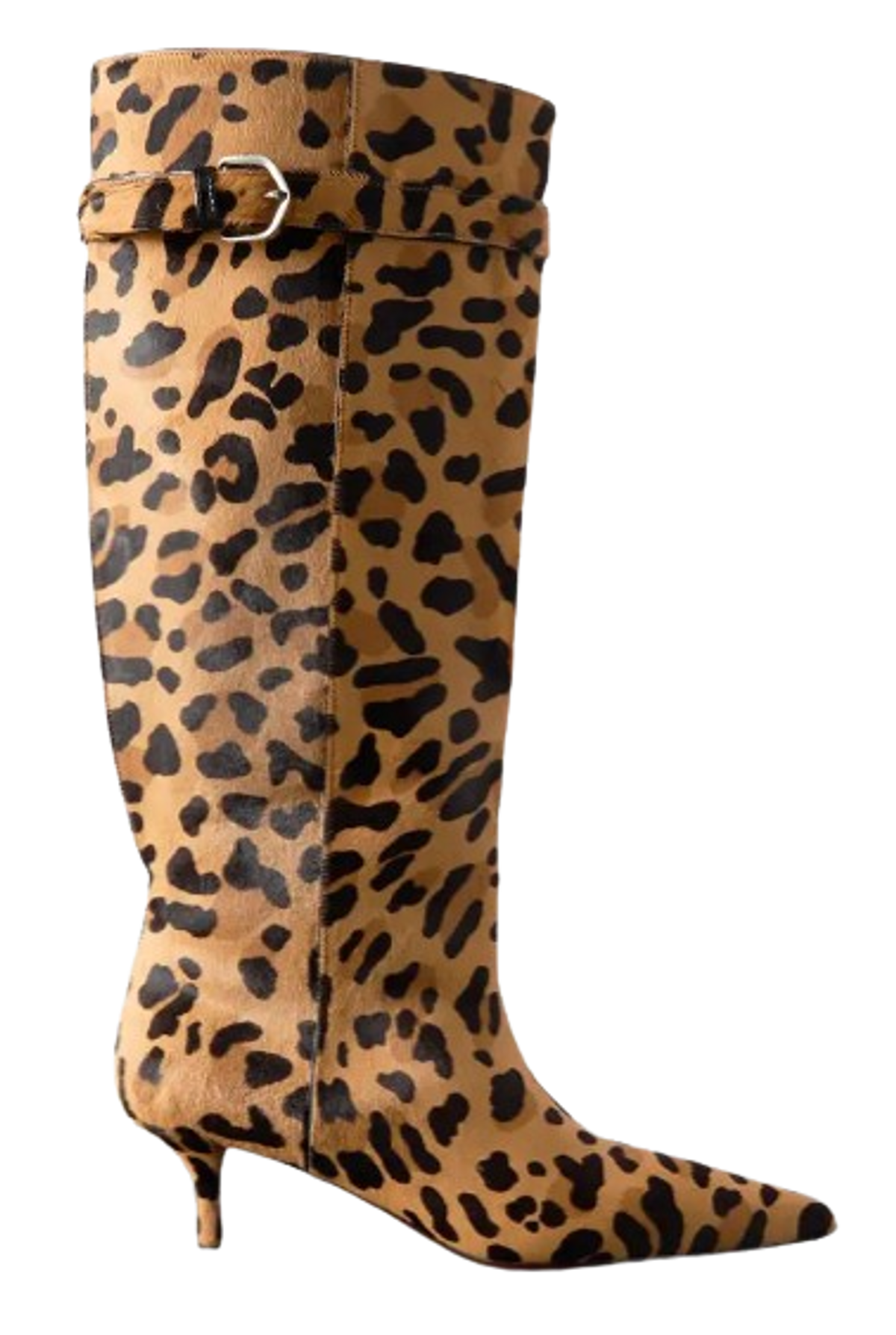 Alaïa Leopard Print 55 Cutout Leopard-Print Suede Knee Boots