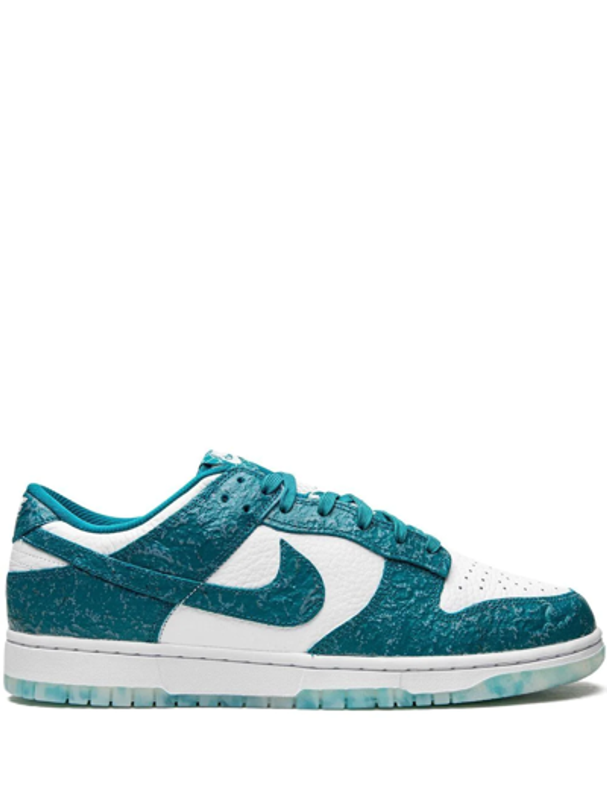Nike Green And White Dunk Low Sneakers