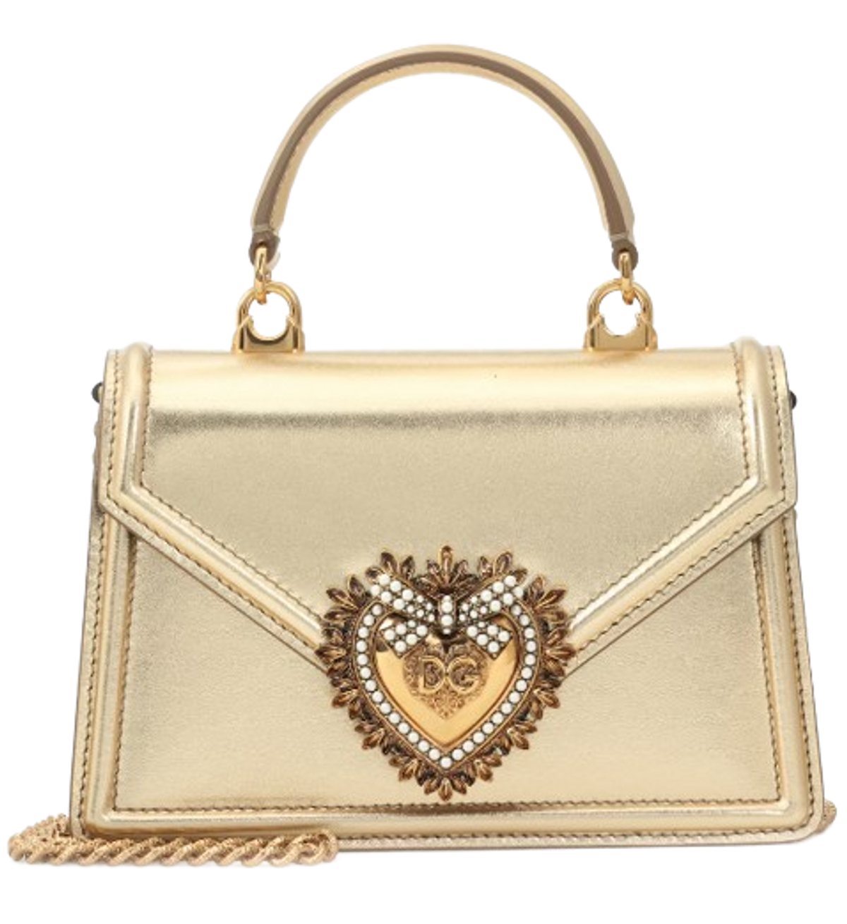 Dolce & Gabbana Devotion Small Leather Shoulder Bag
