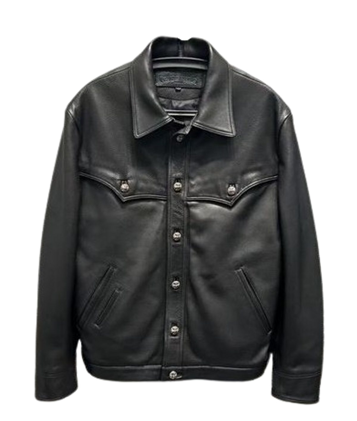 Chrome Hearts ブラックレザー パース クロムハーツチェンジパースリストレット1クロスパッチタイニー