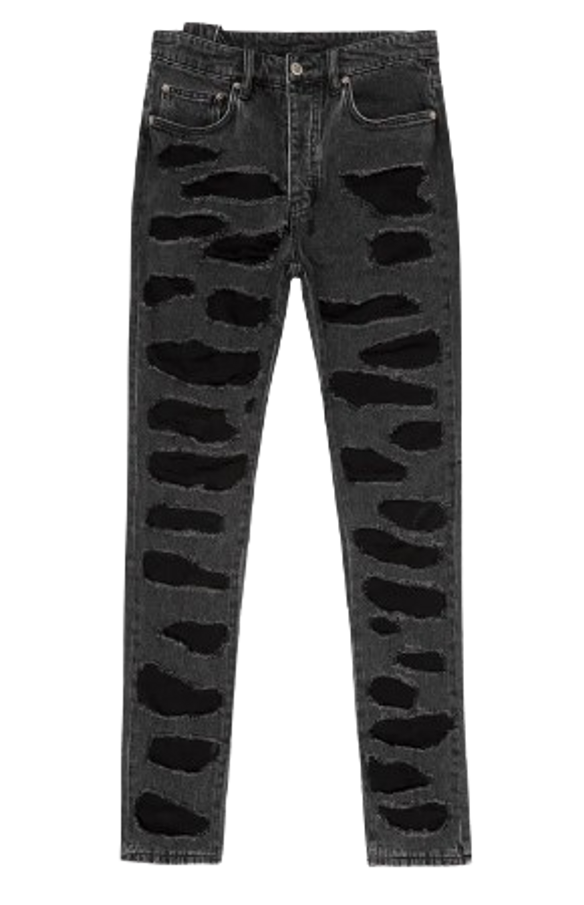 Trippie Redd Merch × Ksubi Chitch Shredded Black Jeans