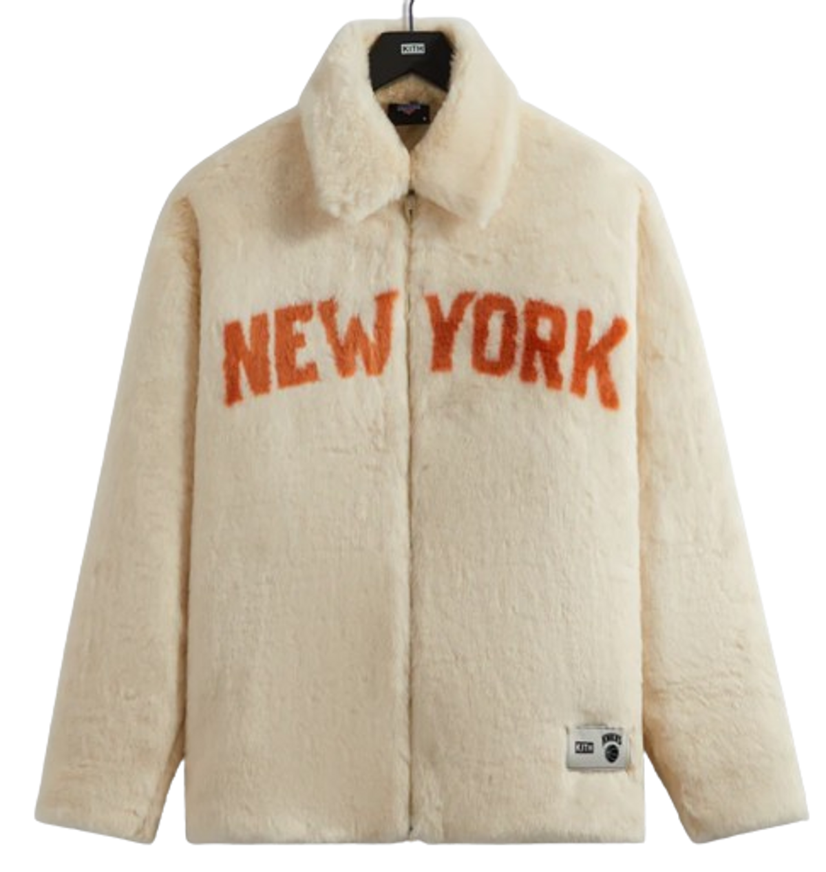 Kith New York Knicks Faux Fur Coaches Jacket