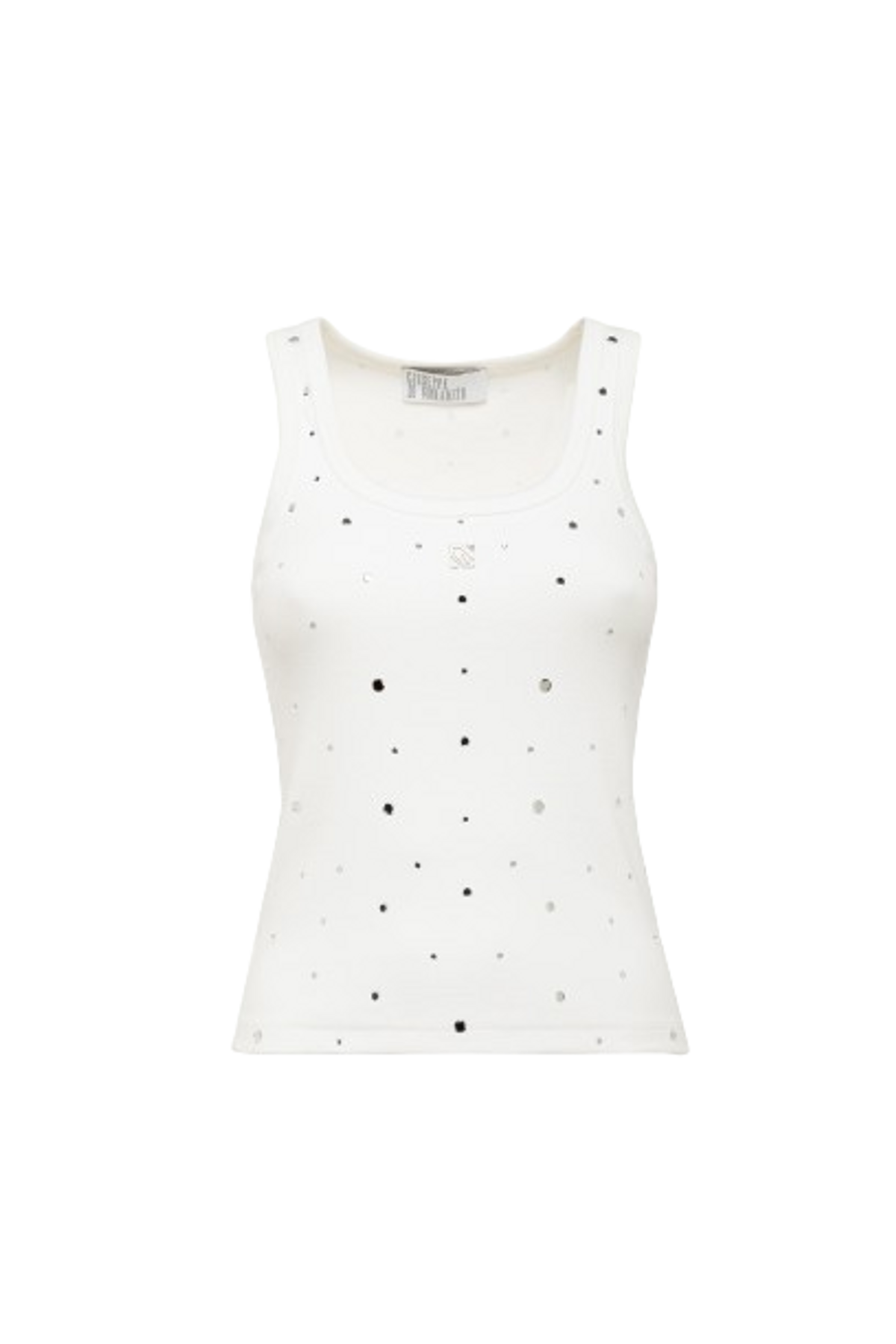 Giuseppe Di Morabito Mirror Detailing White Tank Top
