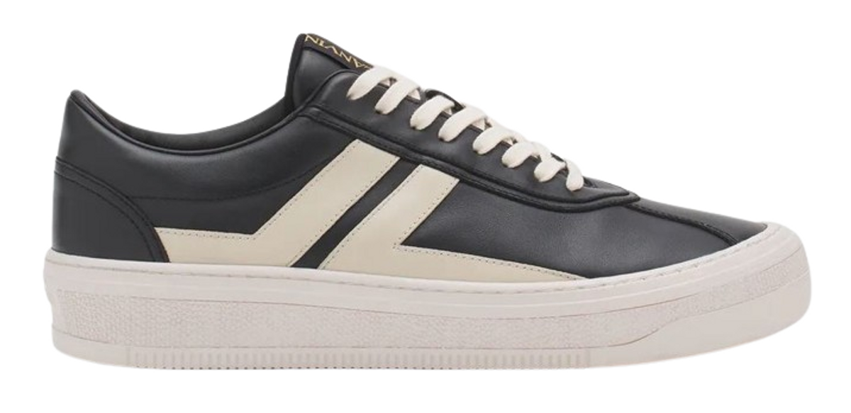 Lanvin × Future Merch Dark Grey/beige Leather Cash Sneakers