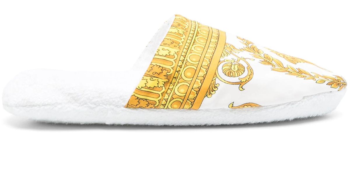 Versace I Love Baroque Cotton Slippers