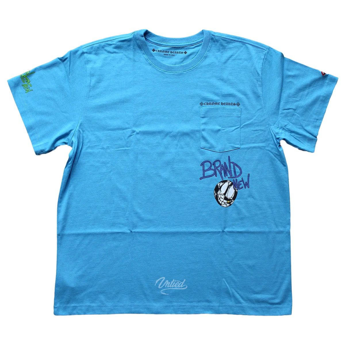 Chrome Hearts × Matty Boy Brain New Blue T-Shirt