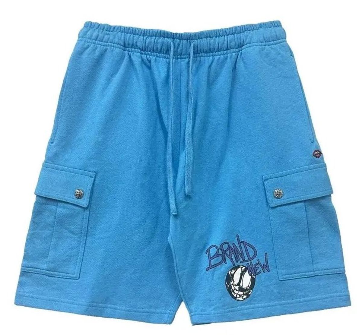 Chrome Hearts Brain New Blue Shorts