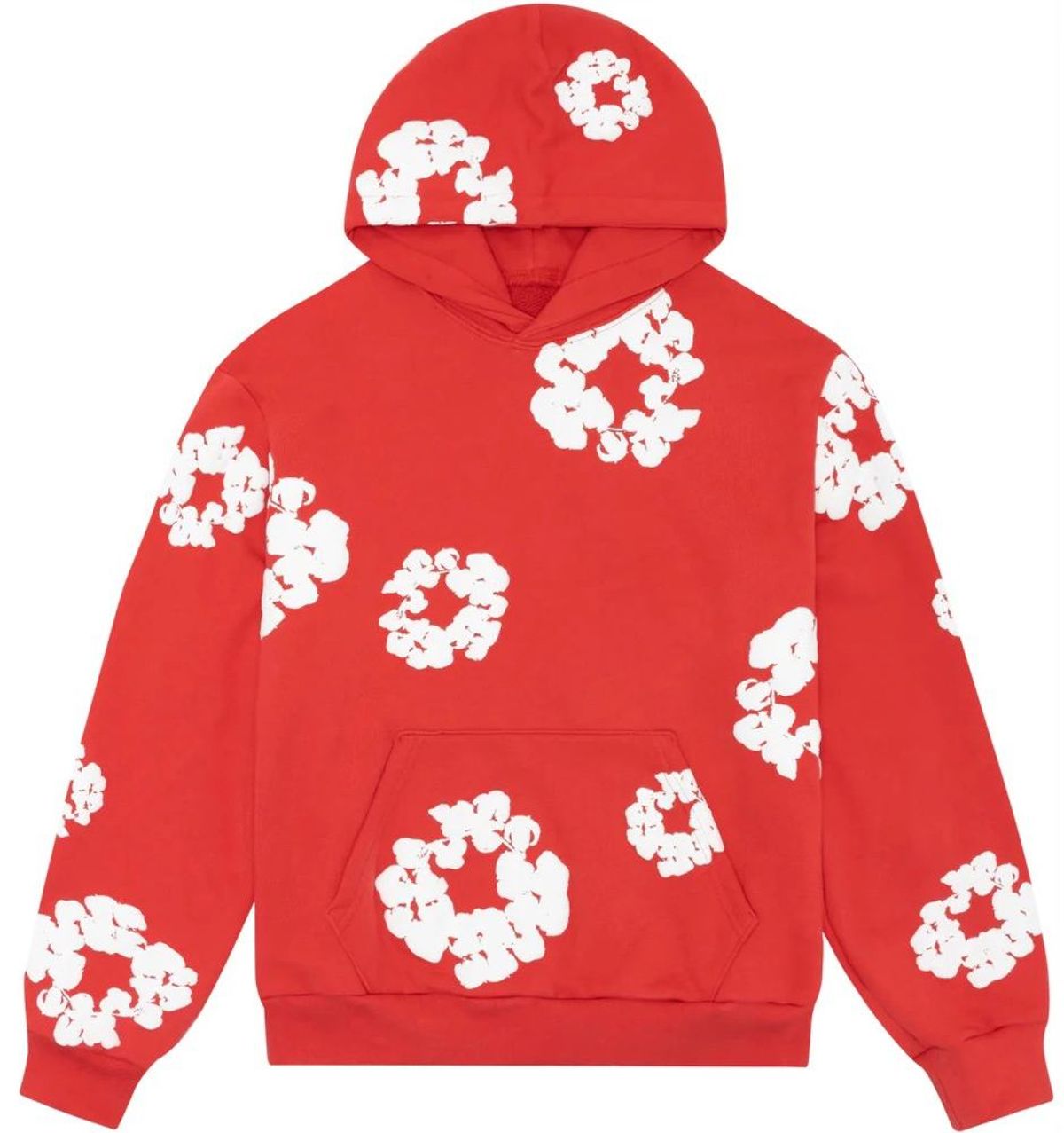Denim Tears Cotton Wreath Red Hoodie