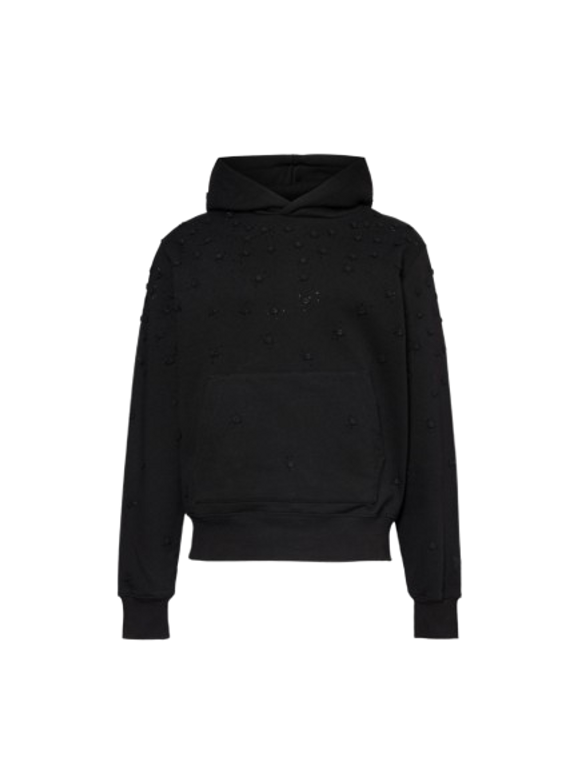 Amiri Mens Black Crystal Embellished Cotton-jersey Hoody