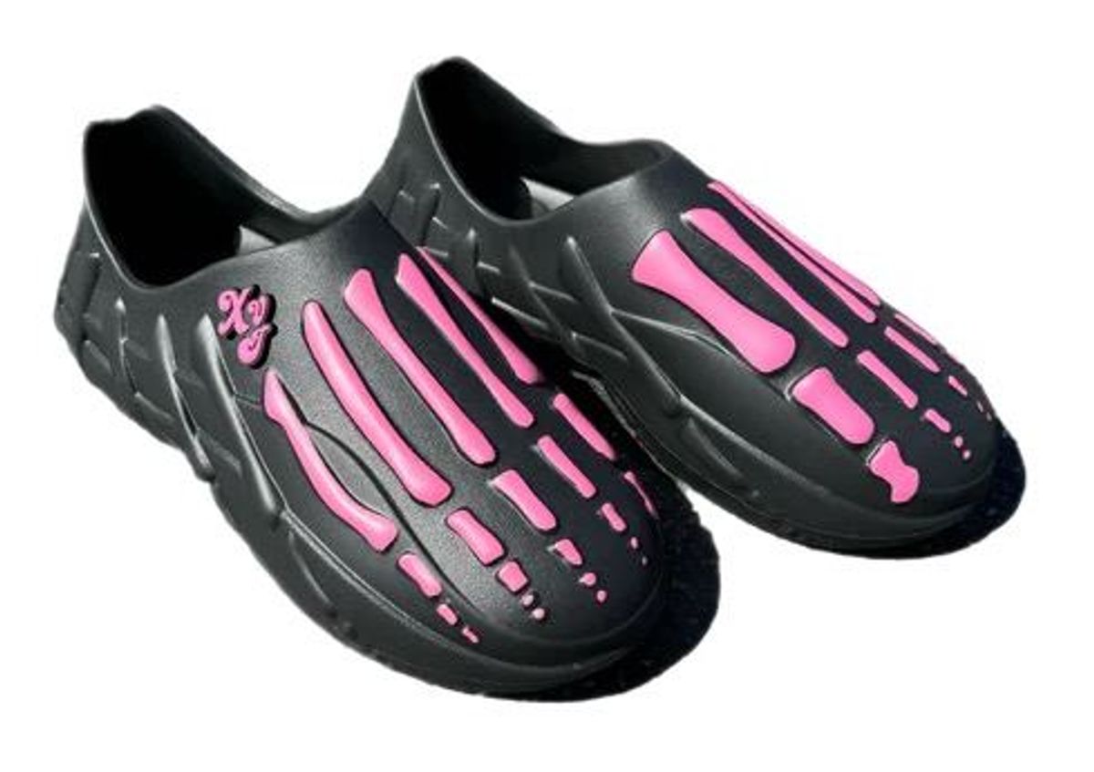 Gnarcotic × Xvi Black/Pink Skelly Runners | WHAT