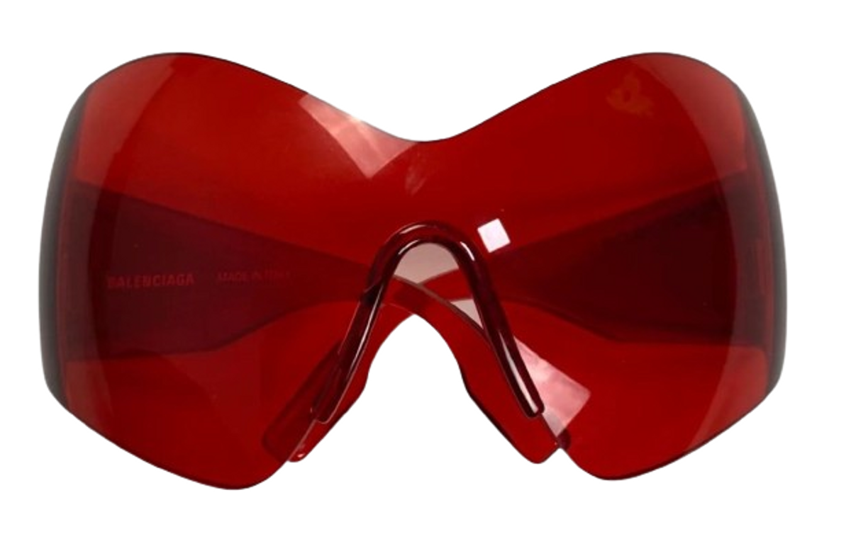 Balenciaga Butterfly Mask Red Sunglasses