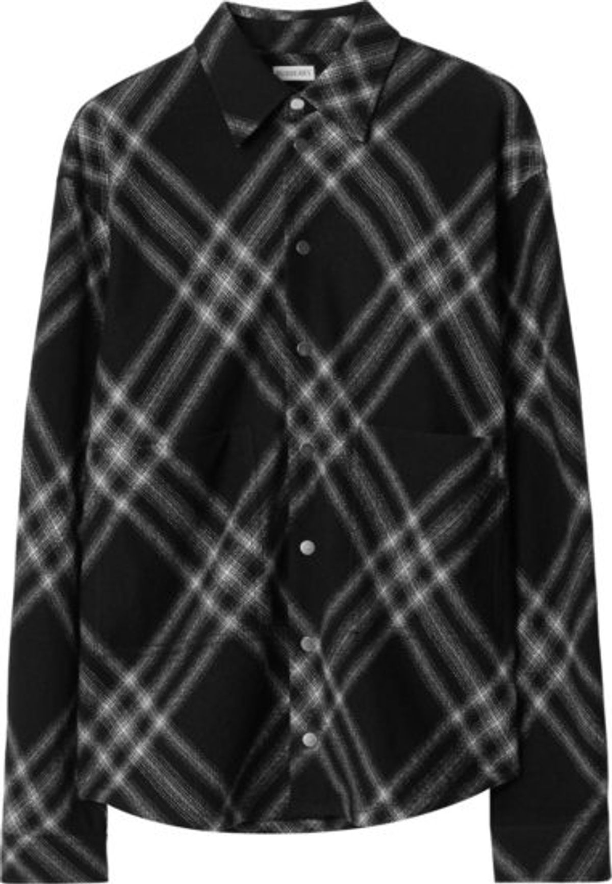 Burberry Check Wool Monochrome Overshirt