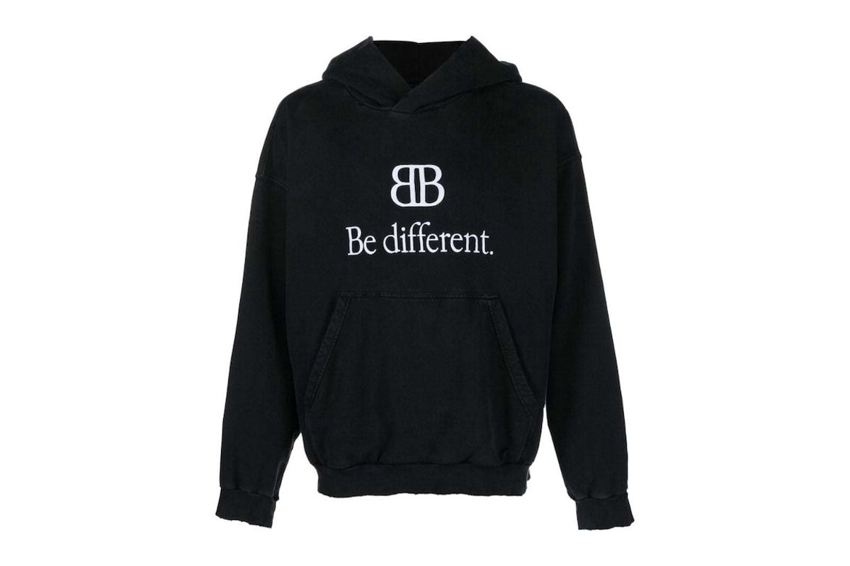 Balenciaga Be Different Hoodie Black