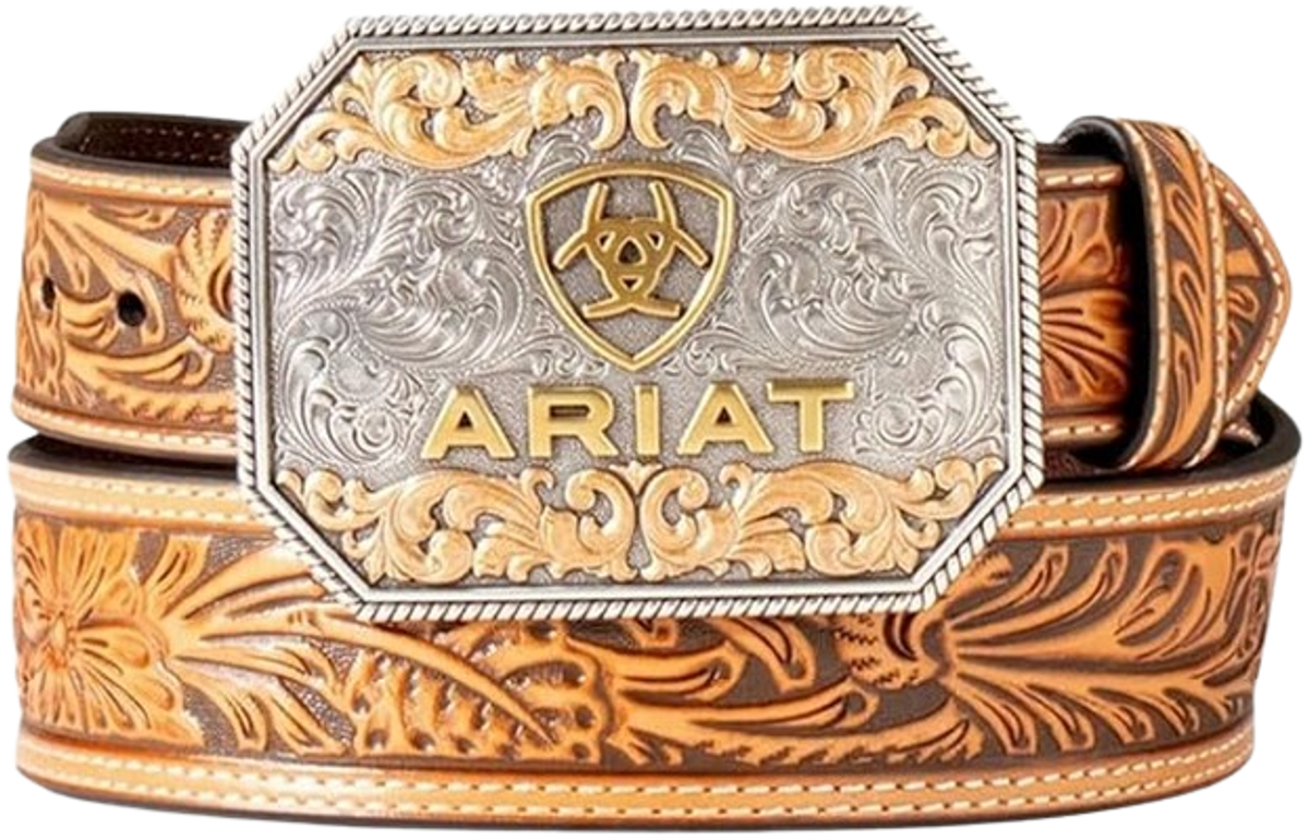 Ariat International Floral Embossed Taper Belt