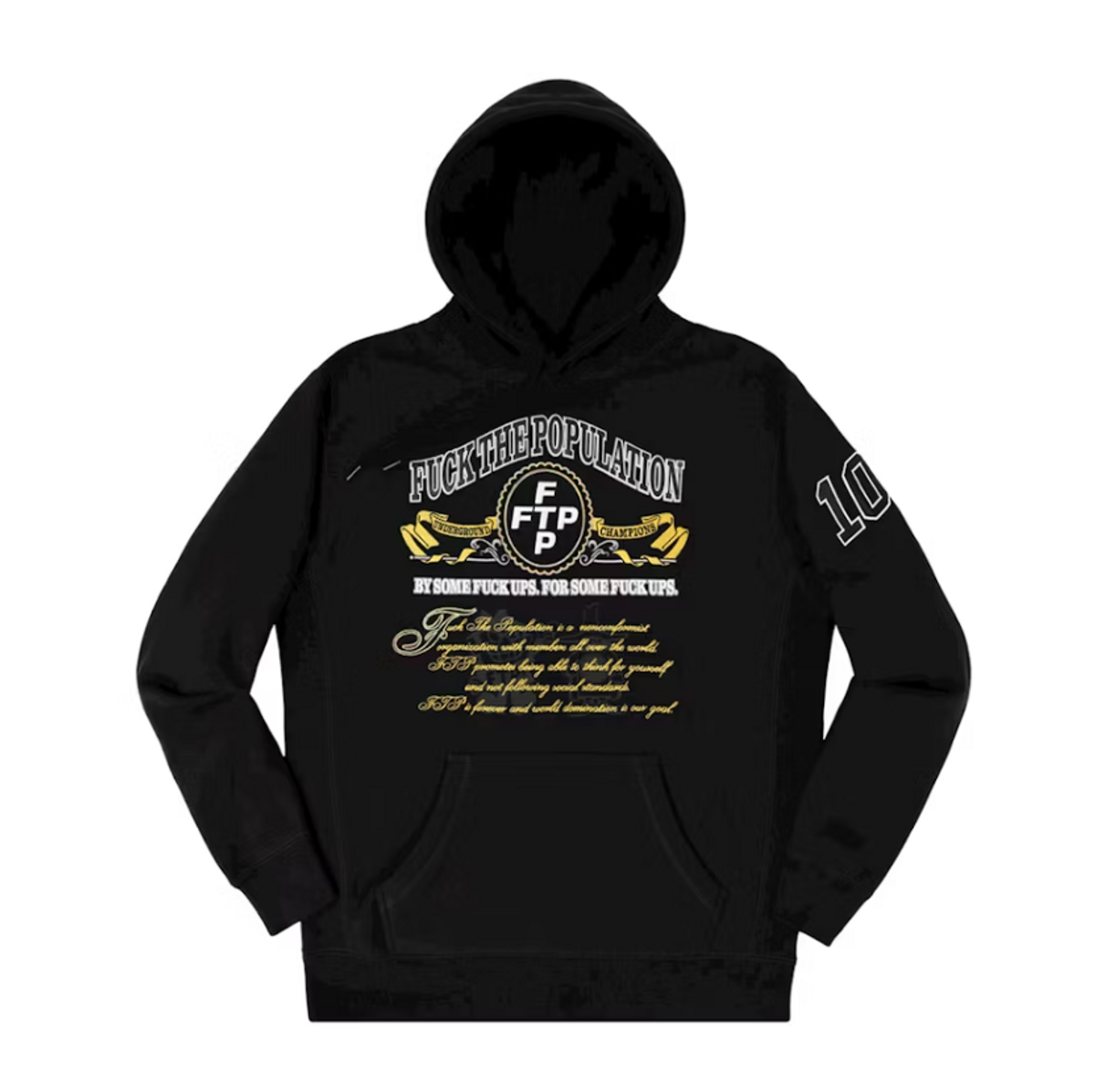 Fuck The Population Souvenir Pullover Hoodie