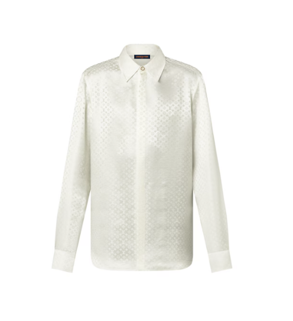 Louis Vuitton Monogram Long-Sleeved Silk Shirt