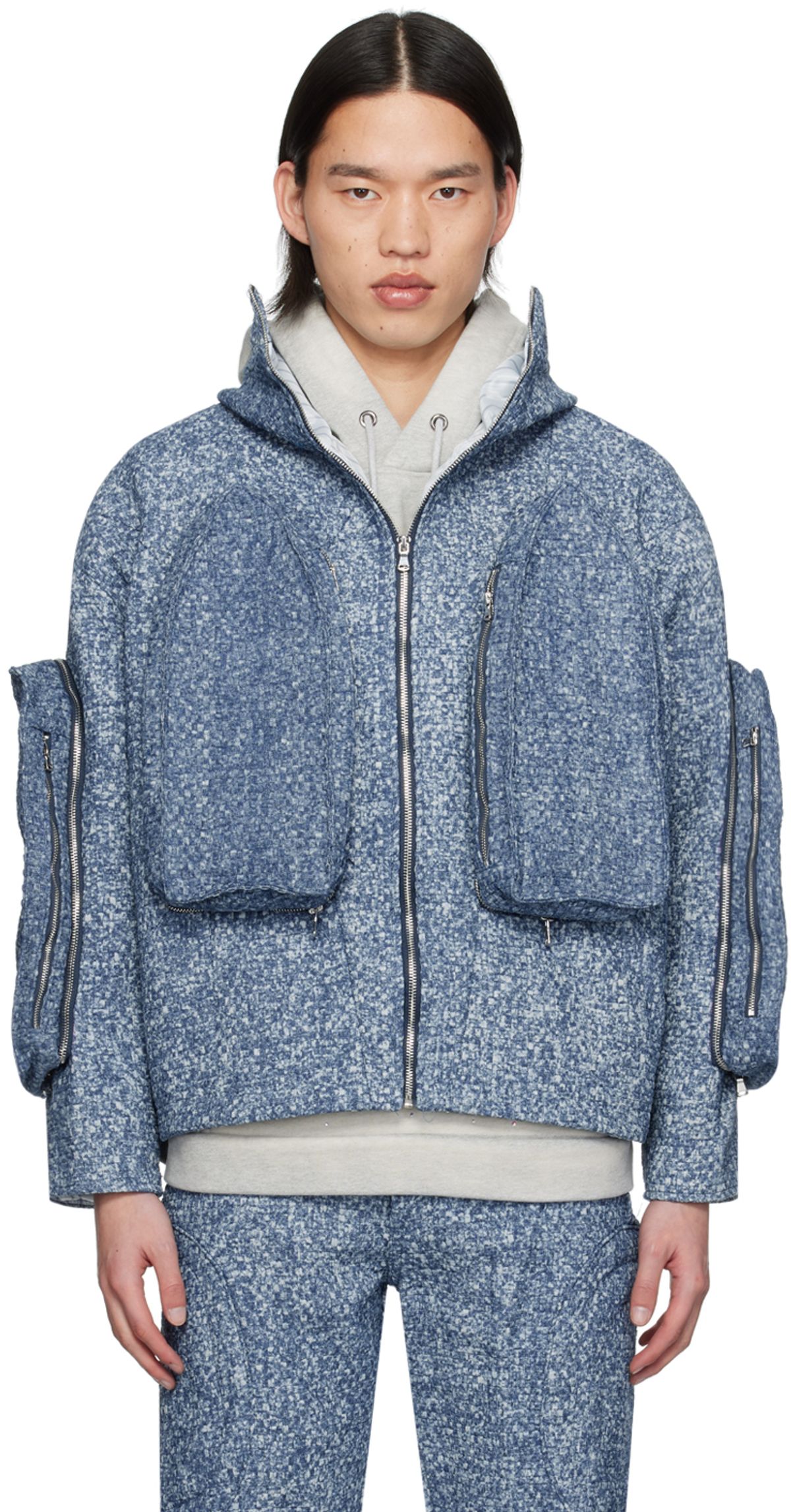 Who Decides War Blue Clandestine Denim Jacket In Indigo