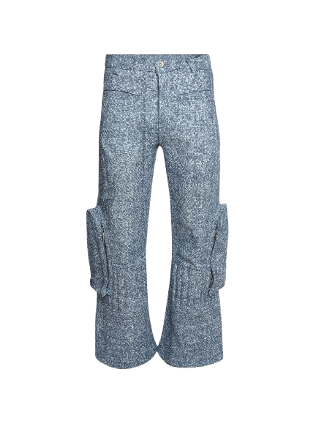 Who Decides War Blue Raised Window Cargo Pants In Indigo