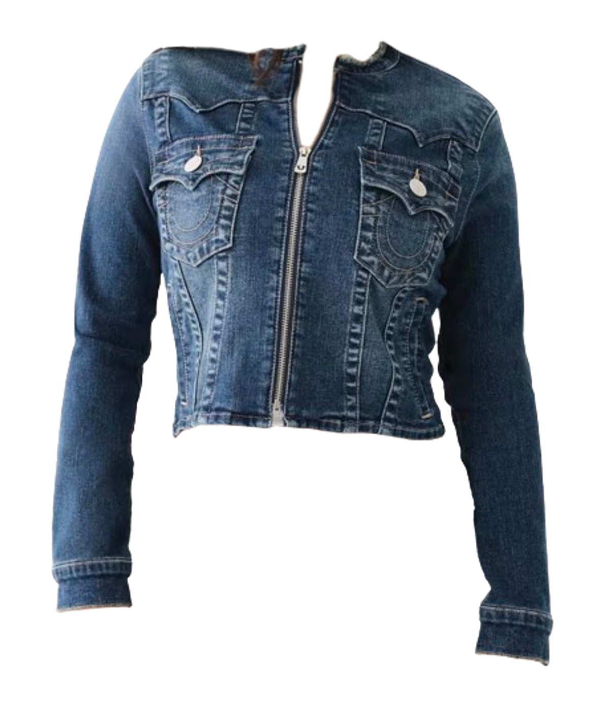 True Religion Jimmy Frayed Zip Jacket
