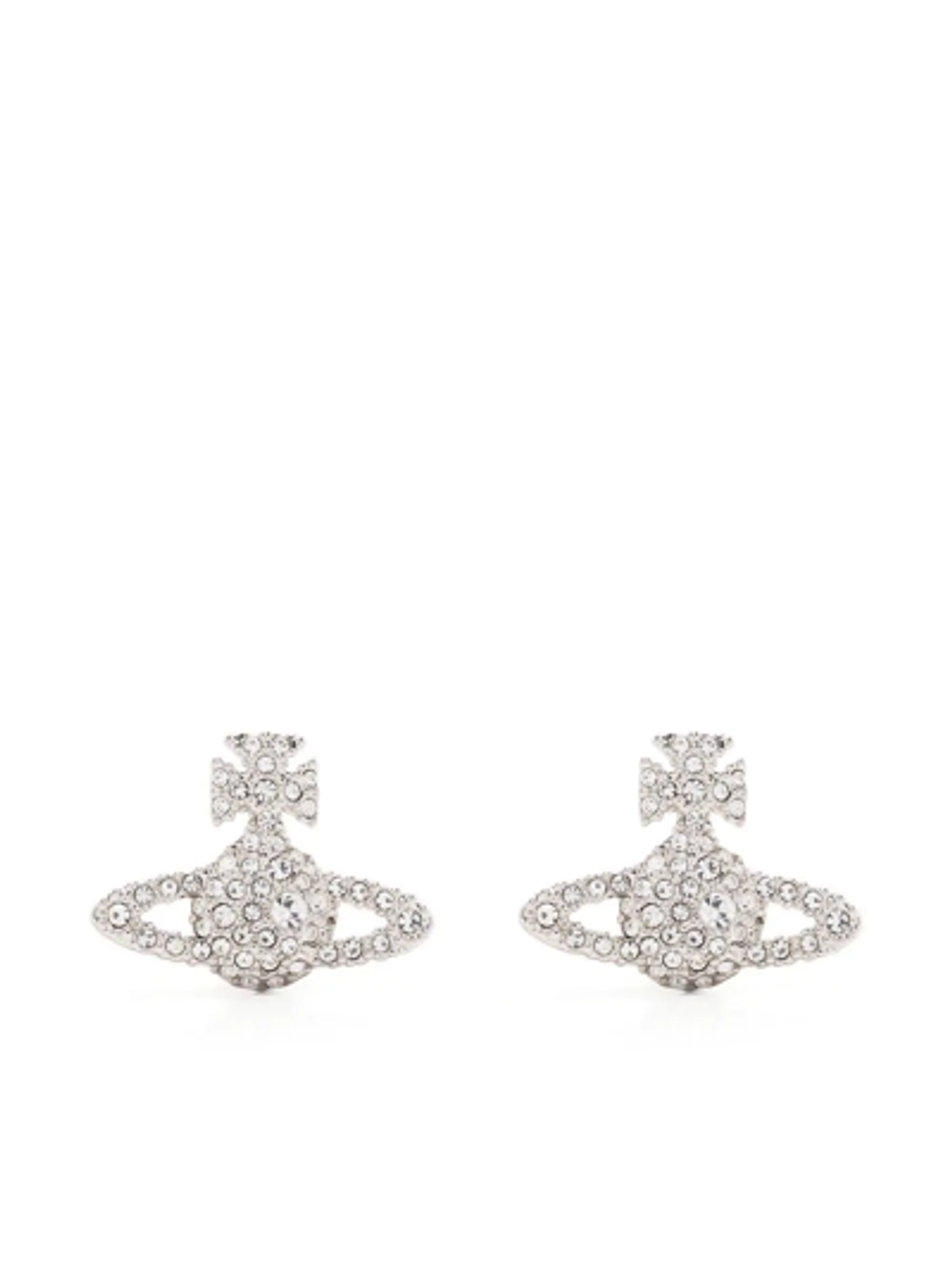 Vivienne Westwood Crystal-embellished Logo Stud Earring