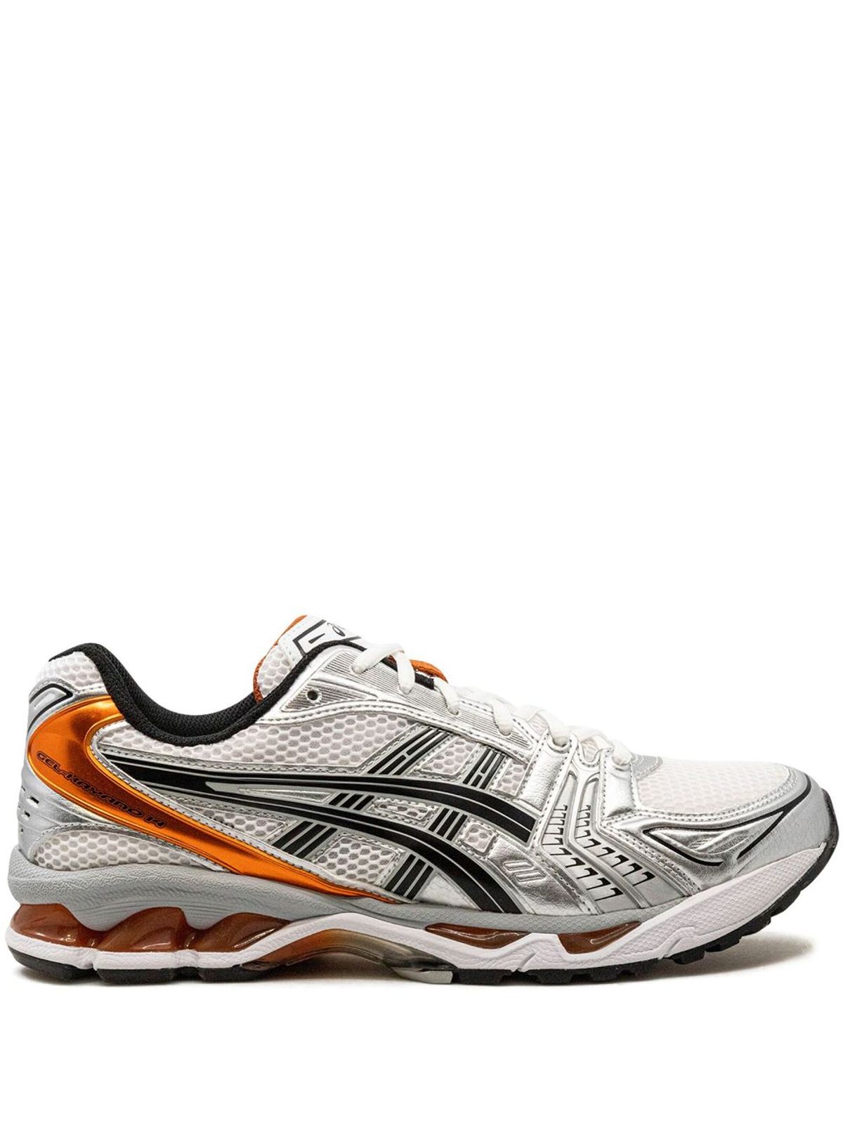 Asics Gel-kayano 14 piquant Orange Sneakers In Grey