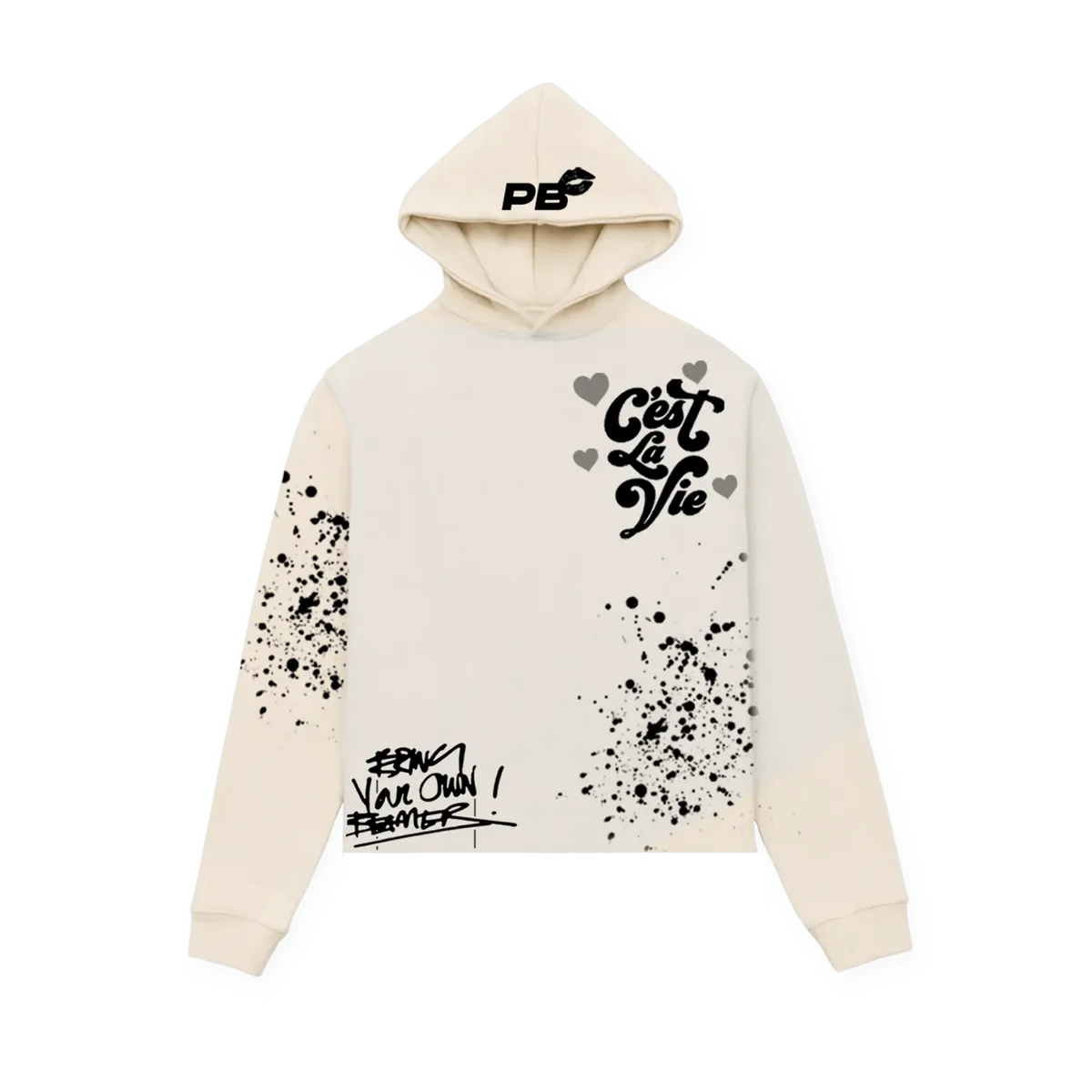 C'est la vie a Paris Print Hoodie