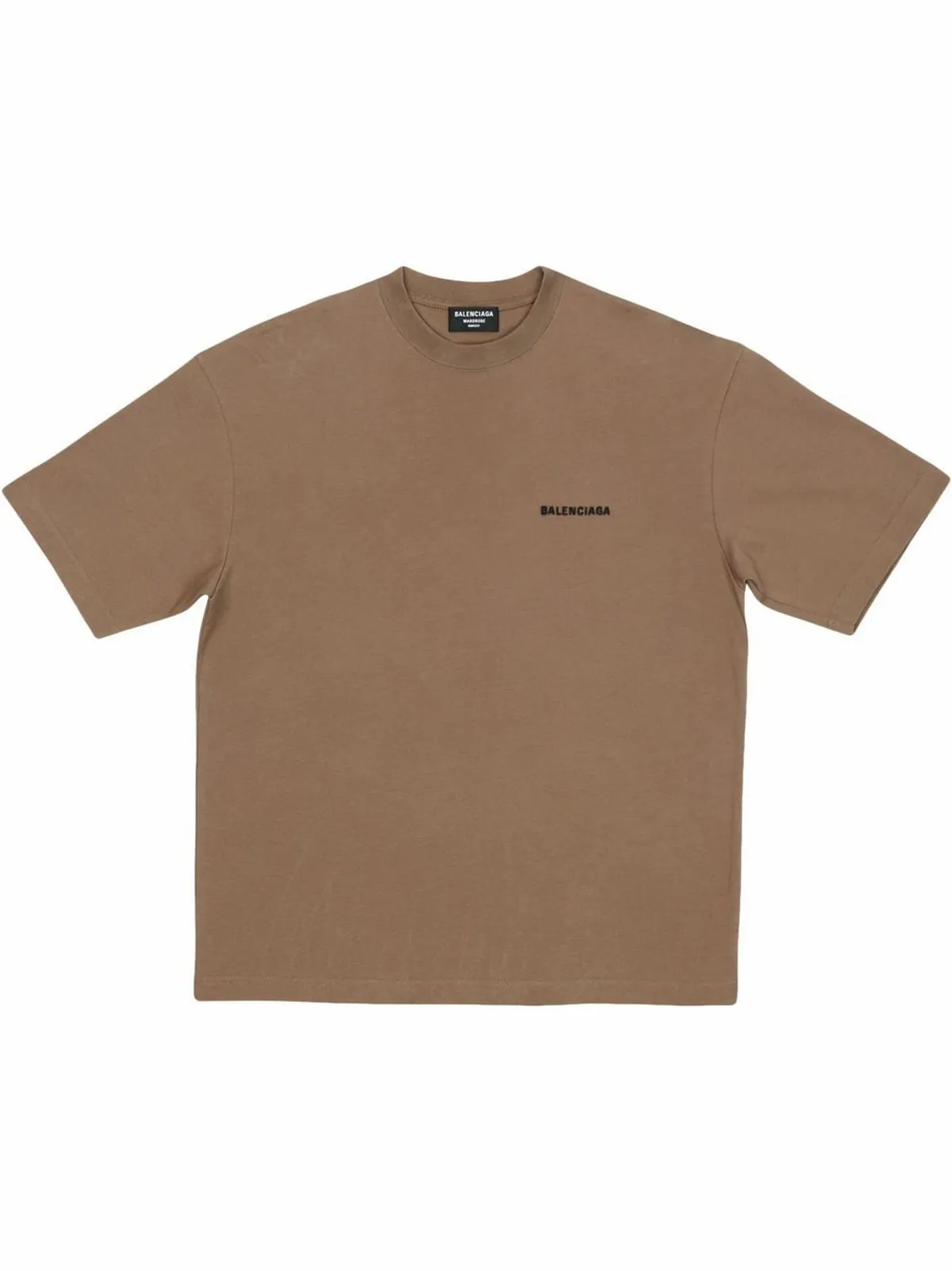 Balenciaga Cotton Logo T-shirt In Neutrals
