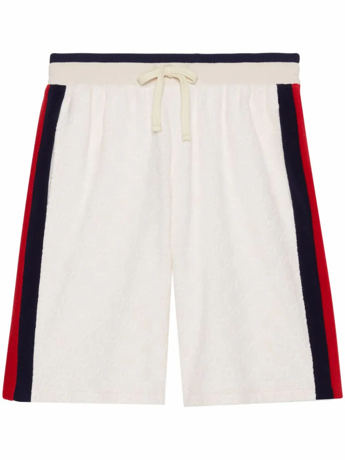 Gucci Double G Cotton Shorts In White