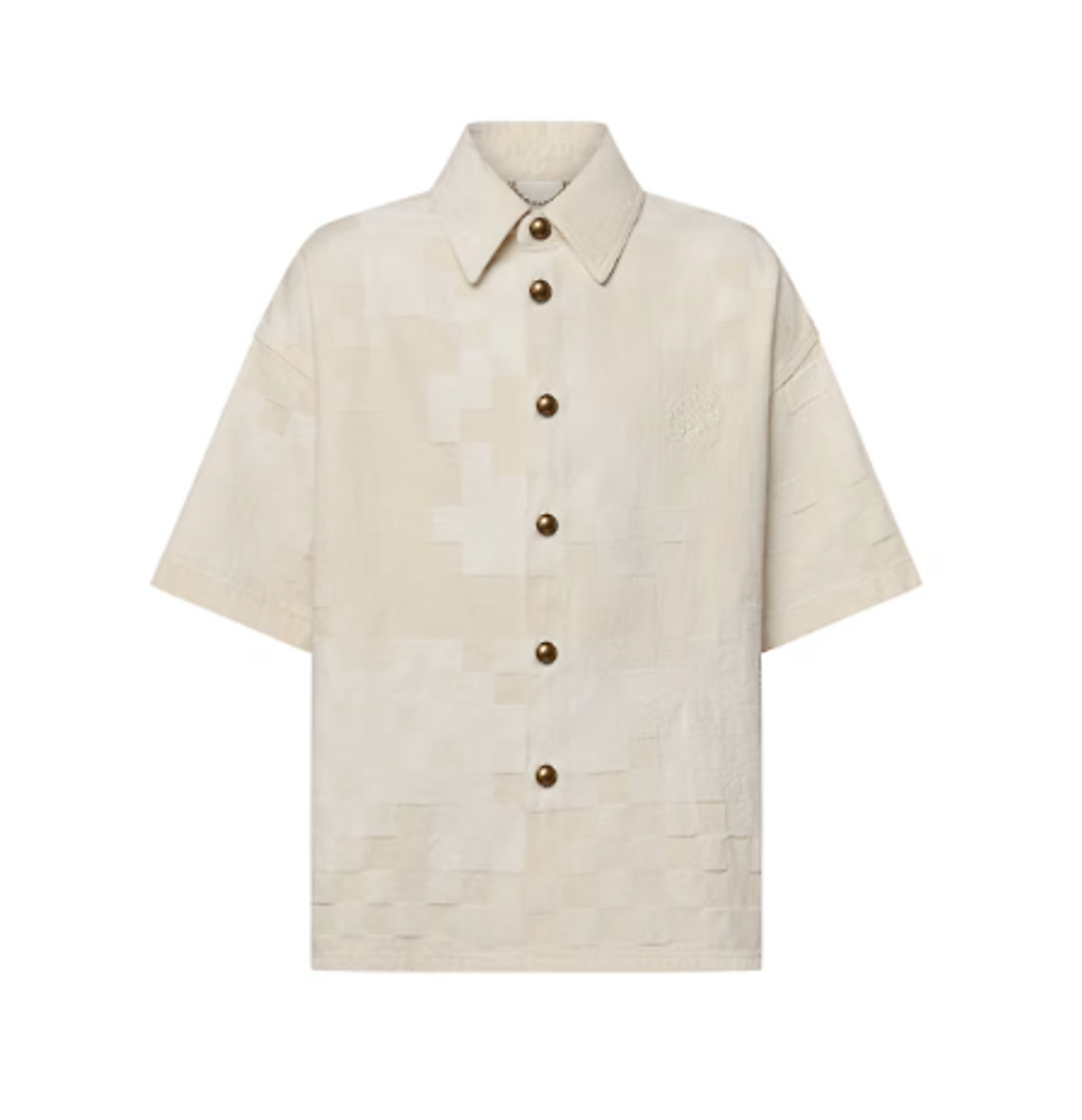 Louis Vuitton Damier Short-Sleeved Denim Shirt
