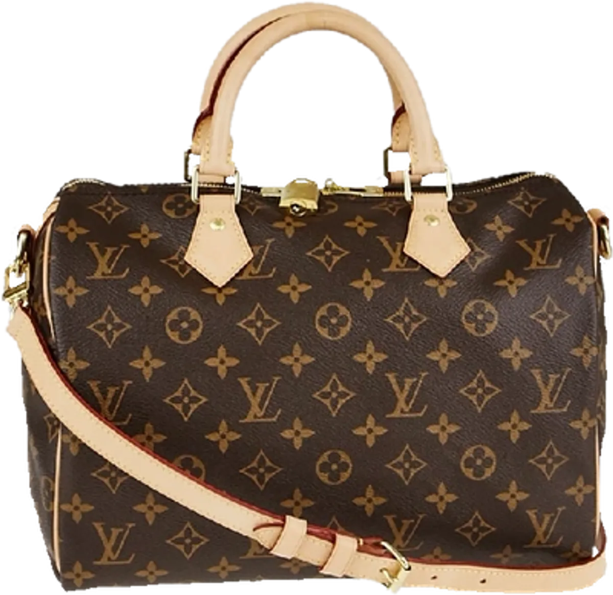 Louis Vuitton Speedy Bandouliere Monogram 30 Brown