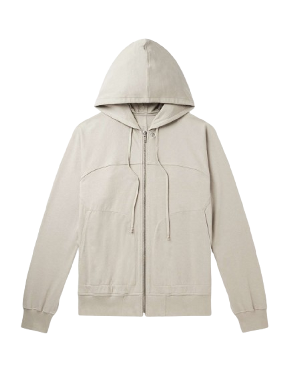 Rick Owens Gray Windbreaker Hoodie In Neutrals
