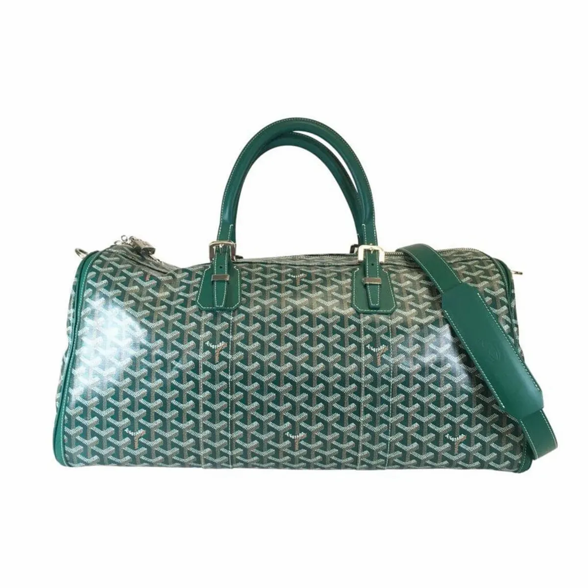 Goyard Green Goyardine Croisiere 50 Duffle Bag